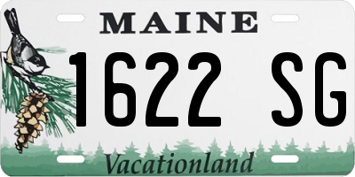 ME license plate 1622SG