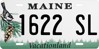 ME license plate 1622SL