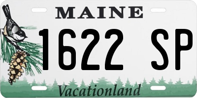 ME license plate 1622SP