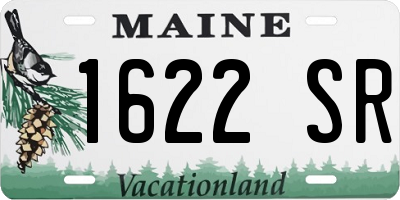 ME license plate 1622SR