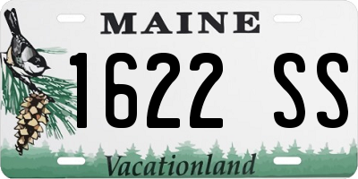 ME license plate 1622SS