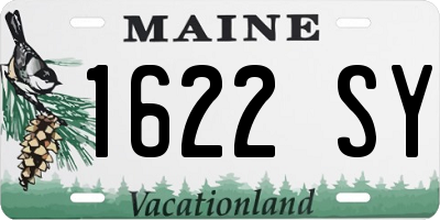 ME license plate 1622SY