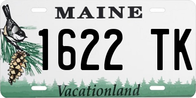 ME license plate 1622TK
