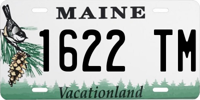 ME license plate 1622TM