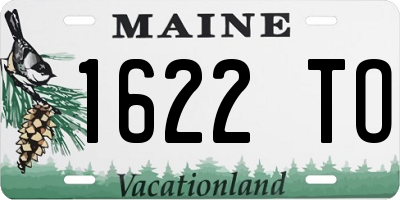 ME license plate 1622TO