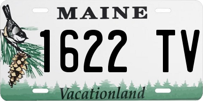 ME license plate 1622TV