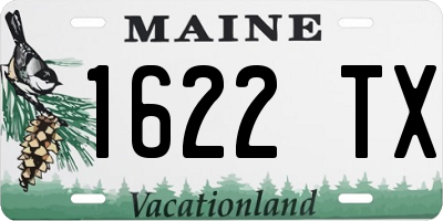 ME license plate 1622TX