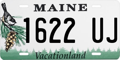 ME license plate 1622UJ