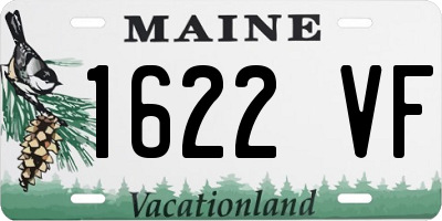 ME license plate 1622VF