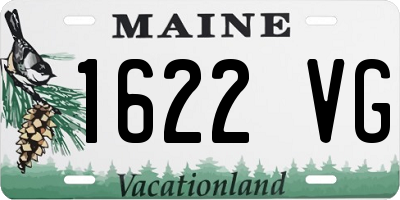 ME license plate 1622VG