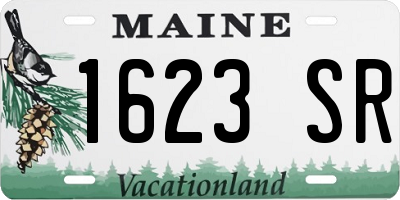 ME license plate 1623SR