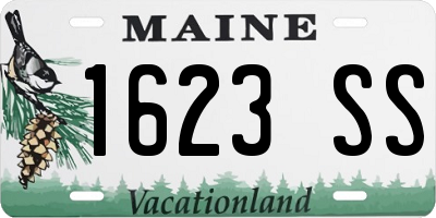 ME license plate 1623SS