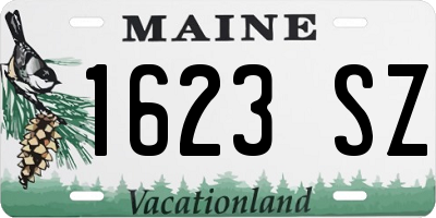 ME license plate 1623SZ