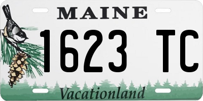 ME license plate 1623TC