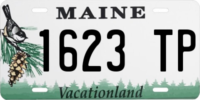 ME license plate 1623TP