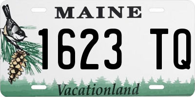 ME license plate 1623TQ