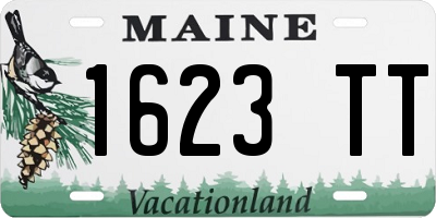 ME license plate 1623TT