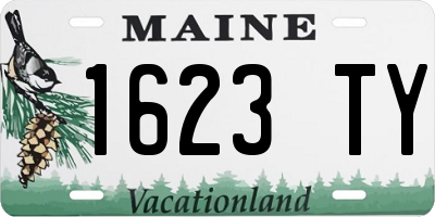 ME license plate 1623TY