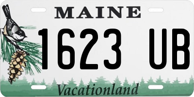 ME license plate 1623UB