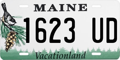 ME license plate 1623UD