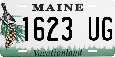 ME license plate 1623UG