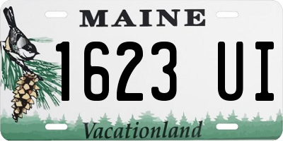 ME license plate 1623UI