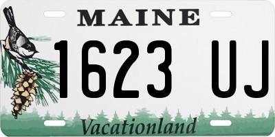 ME license plate 1623UJ
