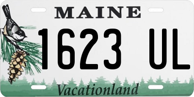 ME license plate 1623UL