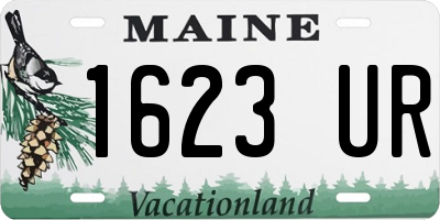ME license plate 1623UR