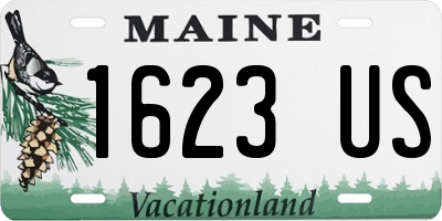 ME license plate 1623US