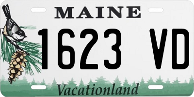 ME license plate 1623VD