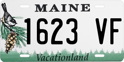 ME license plate 1623VF