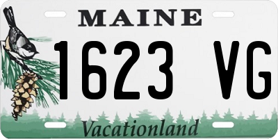 ME license plate 1623VG