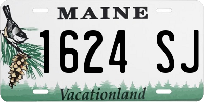 ME license plate 1624SJ