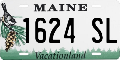 ME license plate 1624SL
