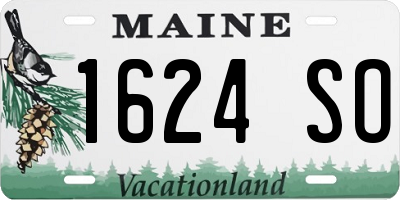 ME license plate 1624SO