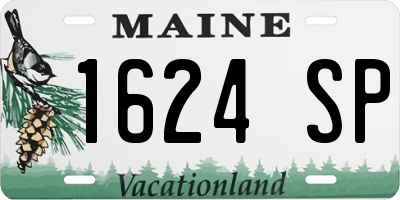 ME license plate 1624SP