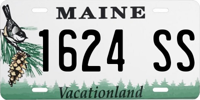 ME license plate 1624SS