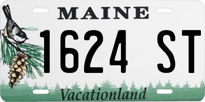 ME license plate 1624ST