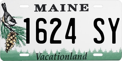 ME license plate 1624SY