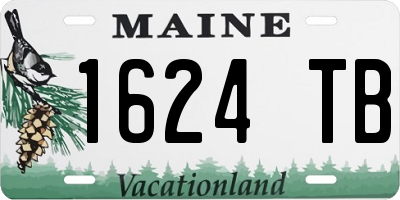 ME license plate 1624TB