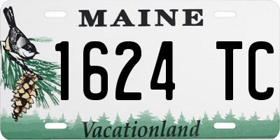 ME license plate 1624TC