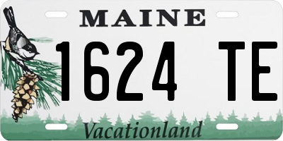 ME license plate 1624TE
