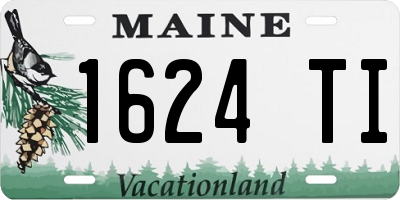 ME license plate 1624TI