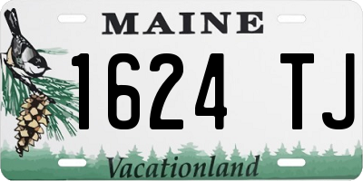 ME license plate 1624TJ