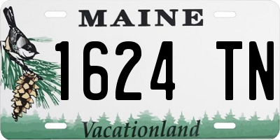 ME license plate 1624TN