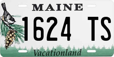 ME license plate 1624TS