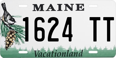 ME license plate 1624TT