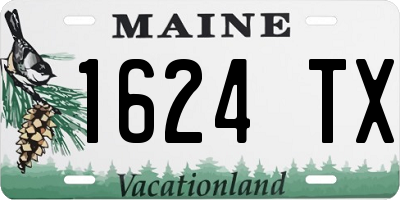 ME license plate 1624TX