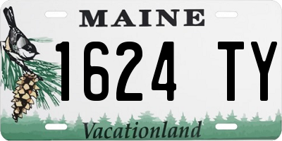 ME license plate 1624TY